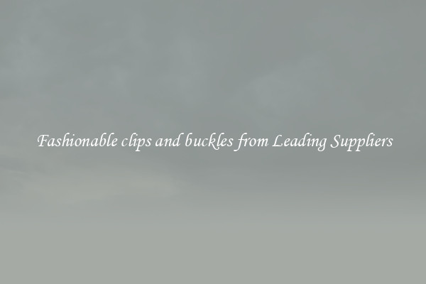Fashionable clips and buckles from Leading Suppliers