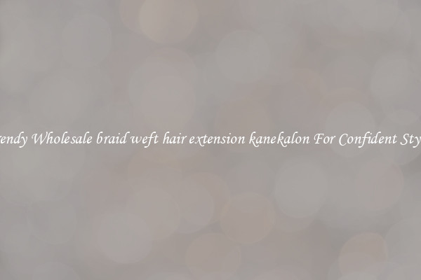 Trendy Wholesale braid weft hair extension kanekalon For Confident Styles