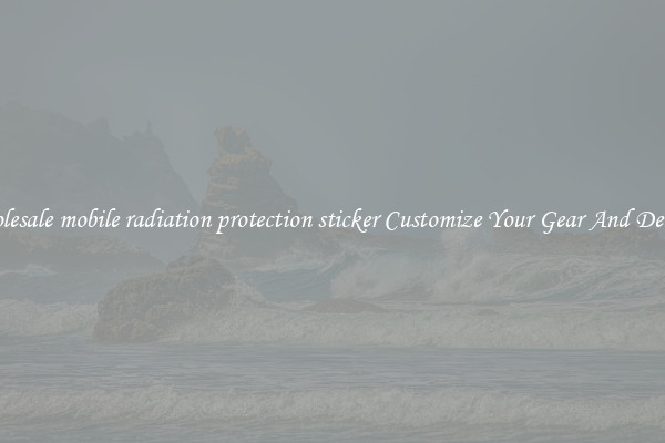 Wholesale mobile radiation protection sticker Customize Your Gear And Devices
