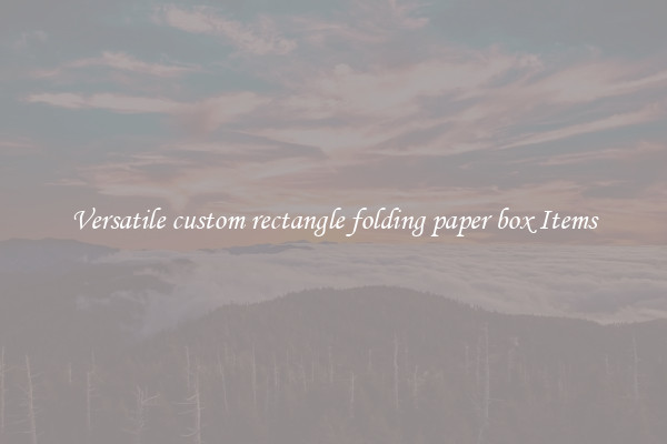 Versatile custom rectangle folding paper box Items