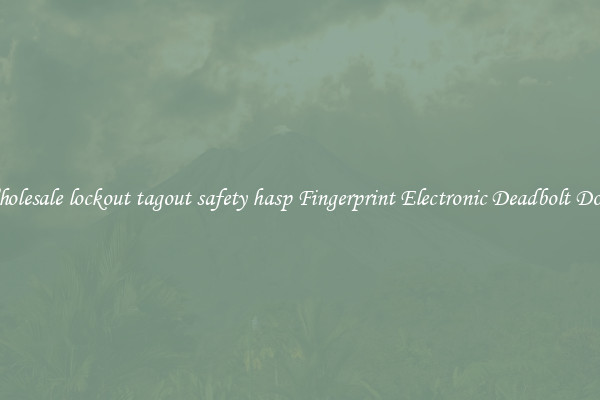 Wholesale lockout tagout safety hasp Fingerprint Electronic Deadbolt Door 