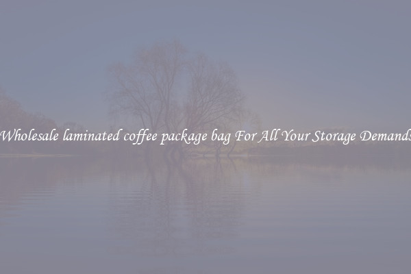 Wholesale laminated coffee package bag For All Your Storage Demands