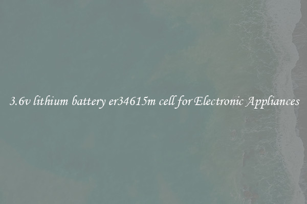 3.6v lithium battery er34615m cell for Electronic Appliances